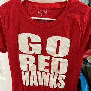 GO Red Hawks Womens Flicker tee by Blue 84 NWT XL